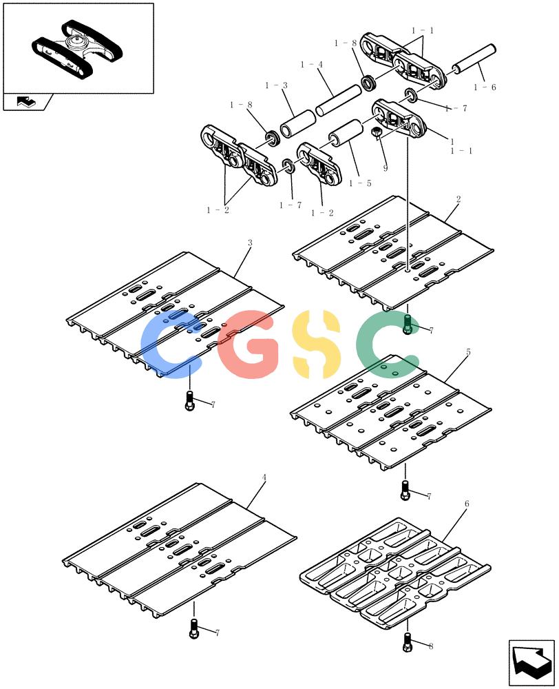 纽荷兰零件查询(E235BSR) - CRAWLER EXCAVATOR (5/07-) (5.0001[01]) - SHOE ASSY New Holland Constructuion