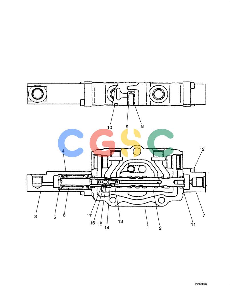 纽荷兰零件查询(E15) - COMPACT CRAWLER EXCAVATOR (N.A.) (1/06-) (08-31[00]) - VALVE ASSY - ARM New Holland Constructuion