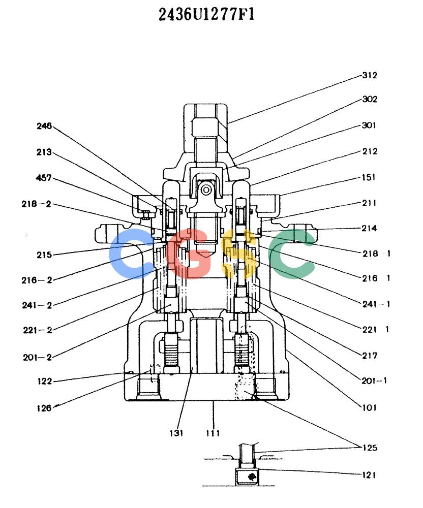 神钢零件查询(K909LC) - MARK II EXCAVATOR ASN LL1488 (1/87-12/03) (11-023) - VALVE ASSY, PILOT Kobelco
