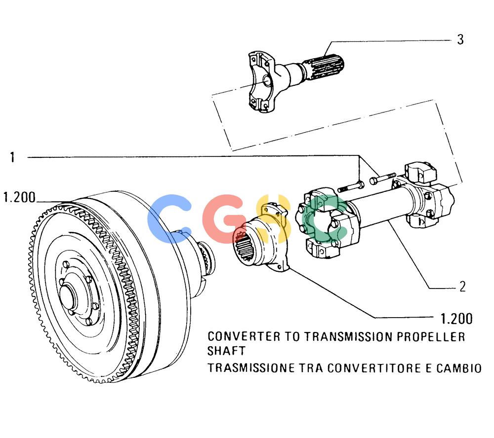 纽荷兰零件查询(FD175) - CRAWLER DOZER (N.A. VERSION)(S/N 061640 & AFTER) (1/93-) (1.204[01]) - DRIVE SHAFT New Holland Constructuion