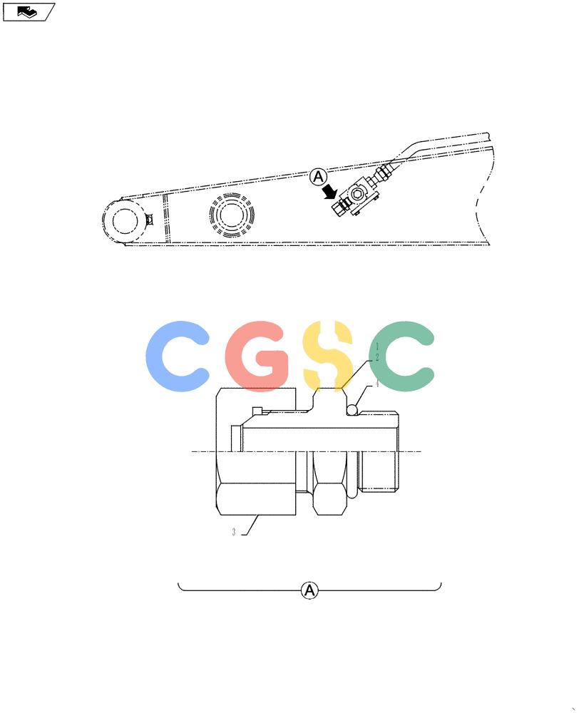 纽荷兰零件查询(E135BSRLC) - CRAWLER EXCAVATOR ASN YH06-08001 (03-005[00]) - CONNECTOR ASSEMBLY (NIBBLER & BREAKER) New Holland Constructuion
