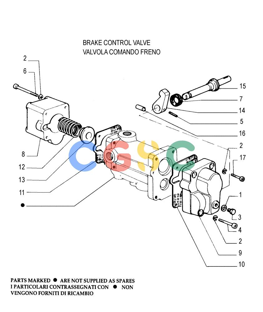 纽荷兰零件查询(FL175) - CRAWLER LOADER (N.A. VERSION) (6/92-) (2.304[04]) - BRAKE CONTROLS - COMPONENTS New Holland Constructuion