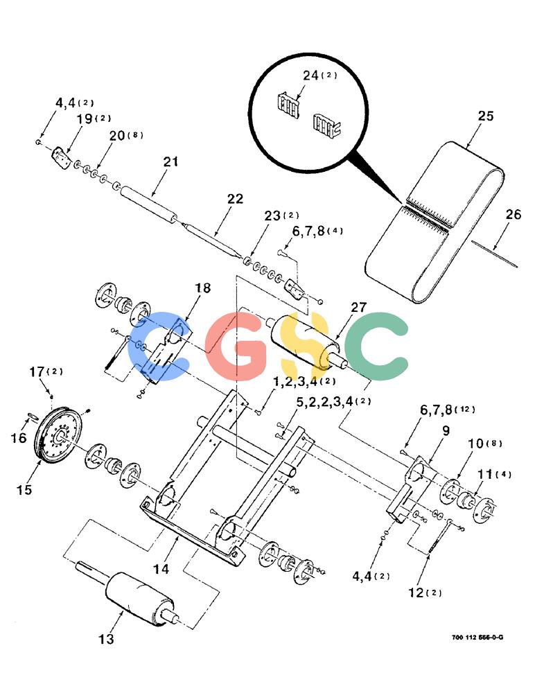 凯斯零件查询(8530) - CASE IH RECTANGULAR BALER (1/88-12/99) (9-38) - BALE THROWER CHUTE ASSEMBLY - LOWER Case Agriculture