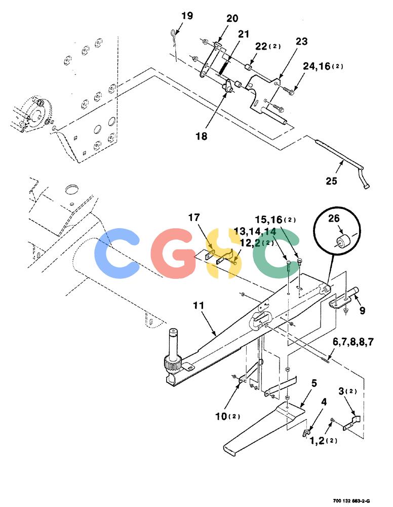 凯斯零件查询(RS561A) - CASE IH ROUND BALER (1/99-12/00) (6-024) - TWINE THREADER SUPPORT ASSEMBLIES Case Agriculture