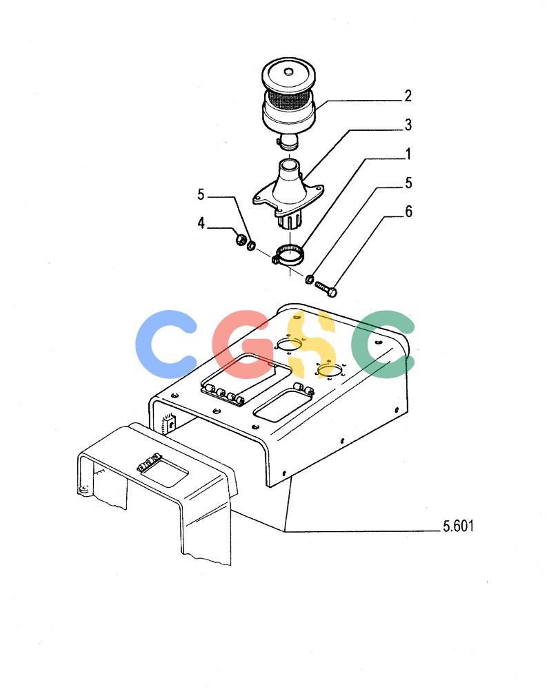 纽荷兰零件查询(FL145) - CRAWLER LOADER (N.A. VERSION) (11/98-) (0.540[02]) - DRY AIR CLEANER New Holland Constructuion