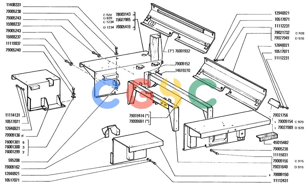 纽荷兰零件查询(FD20) - CRAWLER DOZER (L1.09[002]) - MUDGUARDS AND FOOTBOARDS New Holland Constructuion
