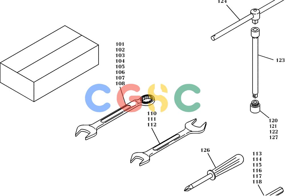 纽荷兰零件查询(EC450) - CRAWLER EXCAVATOR (SN: 750001-UP) (11/99-) (92.010[002]) - TOOL SET (S/N 750001-UP) New Holland Constructuion
