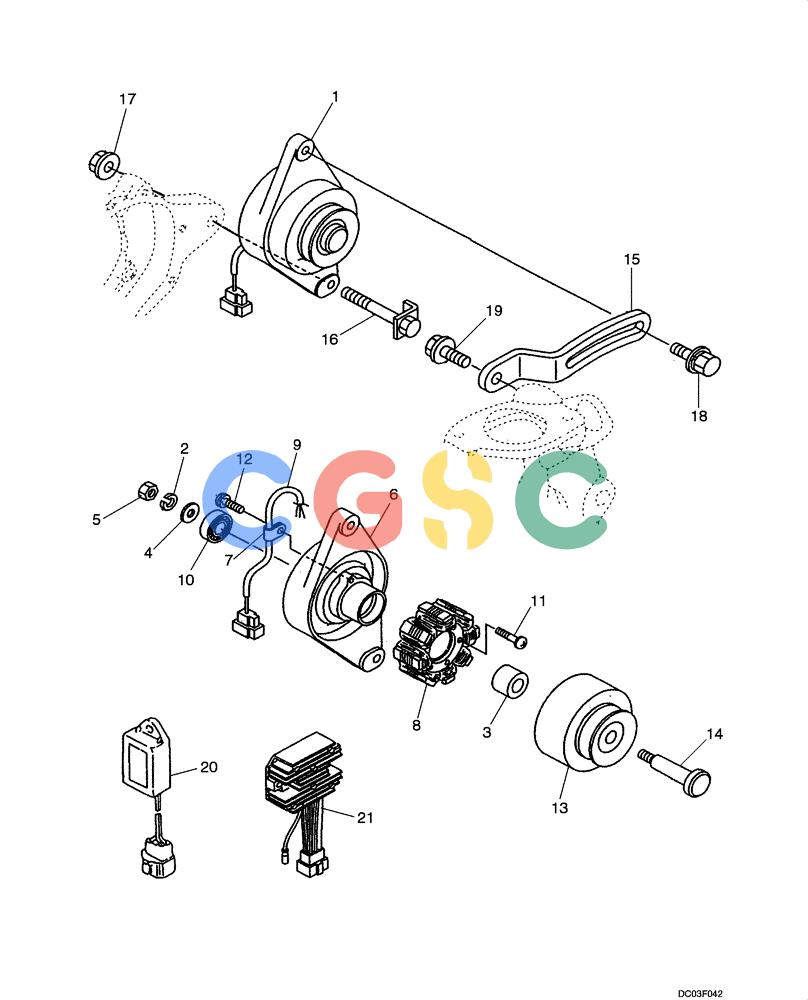 纽荷兰零件查询(E15) - COMPACT CRAWLER EXCAVATOR (N.A.) (1/06-) (04-02[00]) - ALTERNATOR New Holland Constructuion