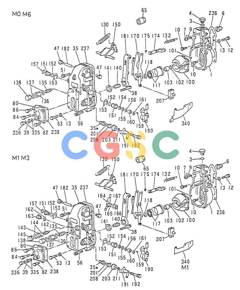 神钢零件查询(6D15) - MITSUBISHI DIESEL ENGINES - K907D & K907LC EXCAVATORS (1/86-12/06) (03-007[01]) - GOVERNOR (INNER PARTS) Kobelco