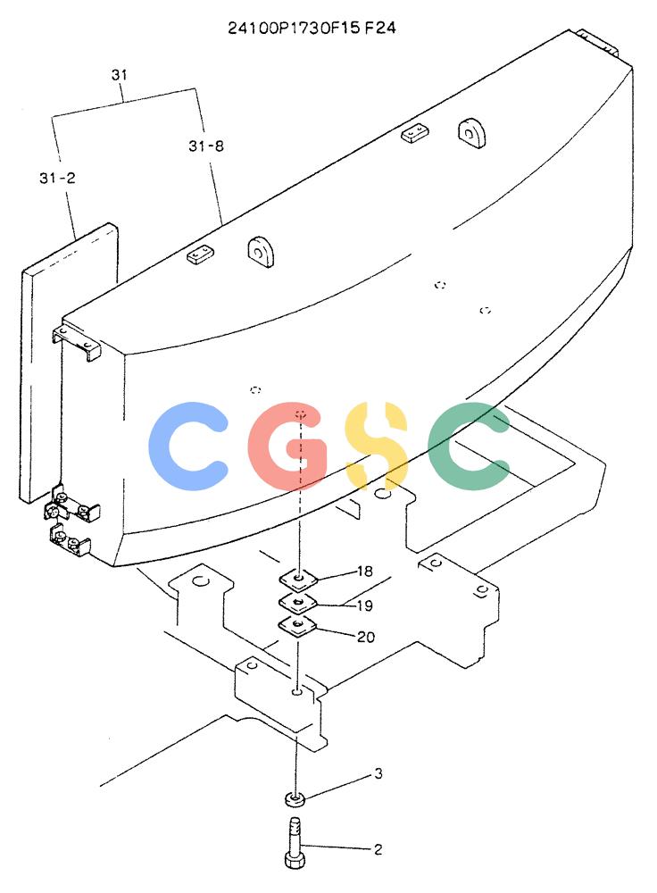 神钢零件查询(K907LC) - MARK II EXCAVATOR BTW YQU0001 - YQU0400 (1/87-12/03) (01-002[02]) - COUNTER-WEIGHT ASSY Kobelco