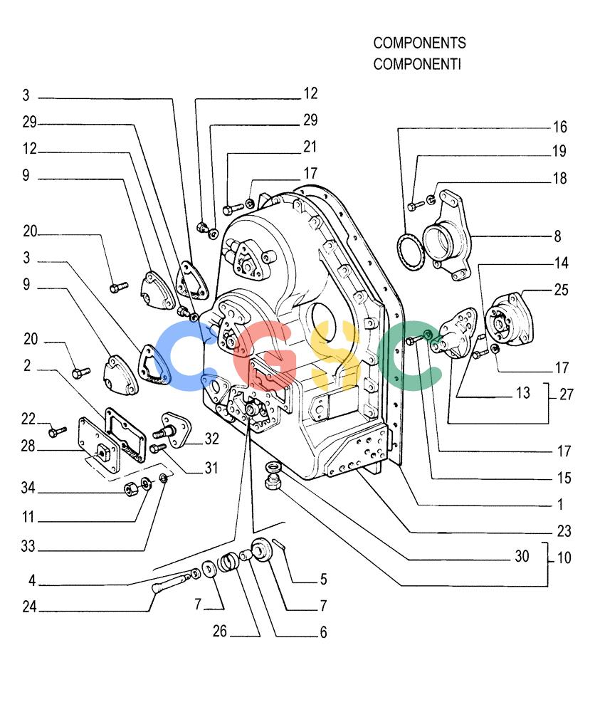 纽荷兰零件查询(FD175) - CRAWLER DOZER (N.A. VERSION)(S/N 061640 & AFTER) (1/93-) (1.211[03]) - TRANSMISSION - CASE New Holland Constructuion