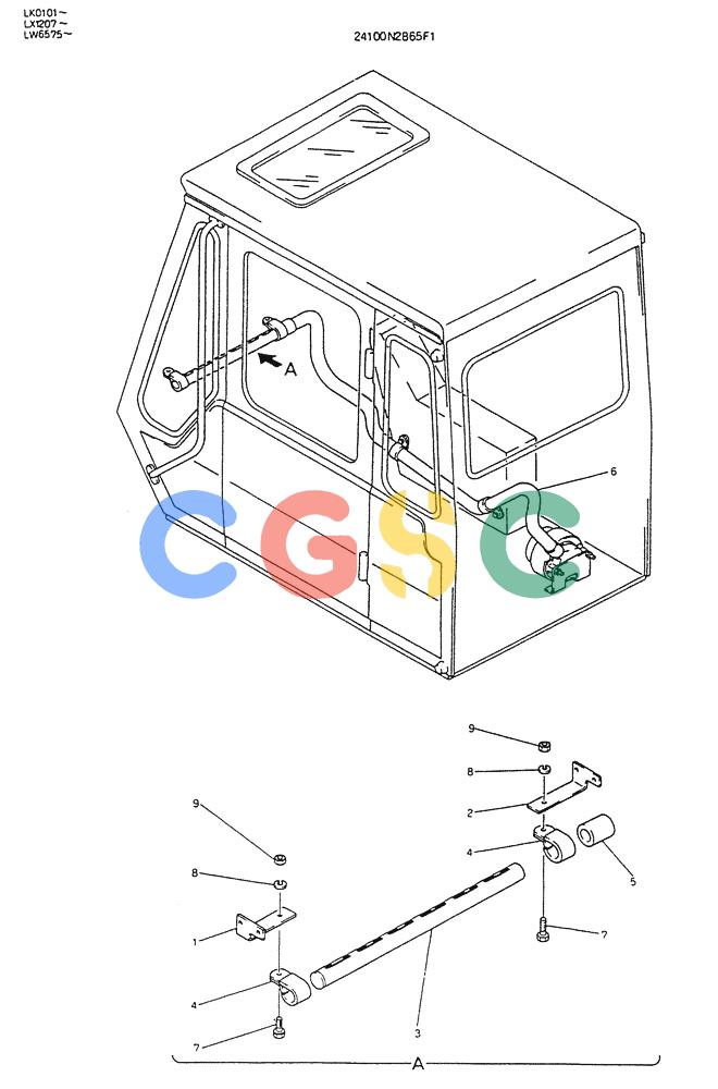 神钢零件查询(K904DL) - EXCAVATOR ASN LX1201 (1/84-12/03) (08-034) - DEFROSTER ASSY Kobelco