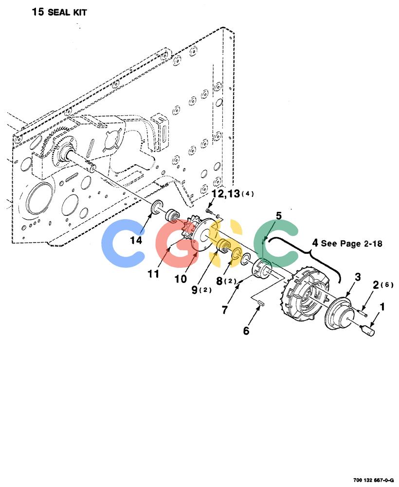 凯斯零件查询(RS561A) - CASE IH ROUND BALER (1/99-12/00) (2-016) - CLUTCH MOUNTING ASSEMBLY Case Agriculture