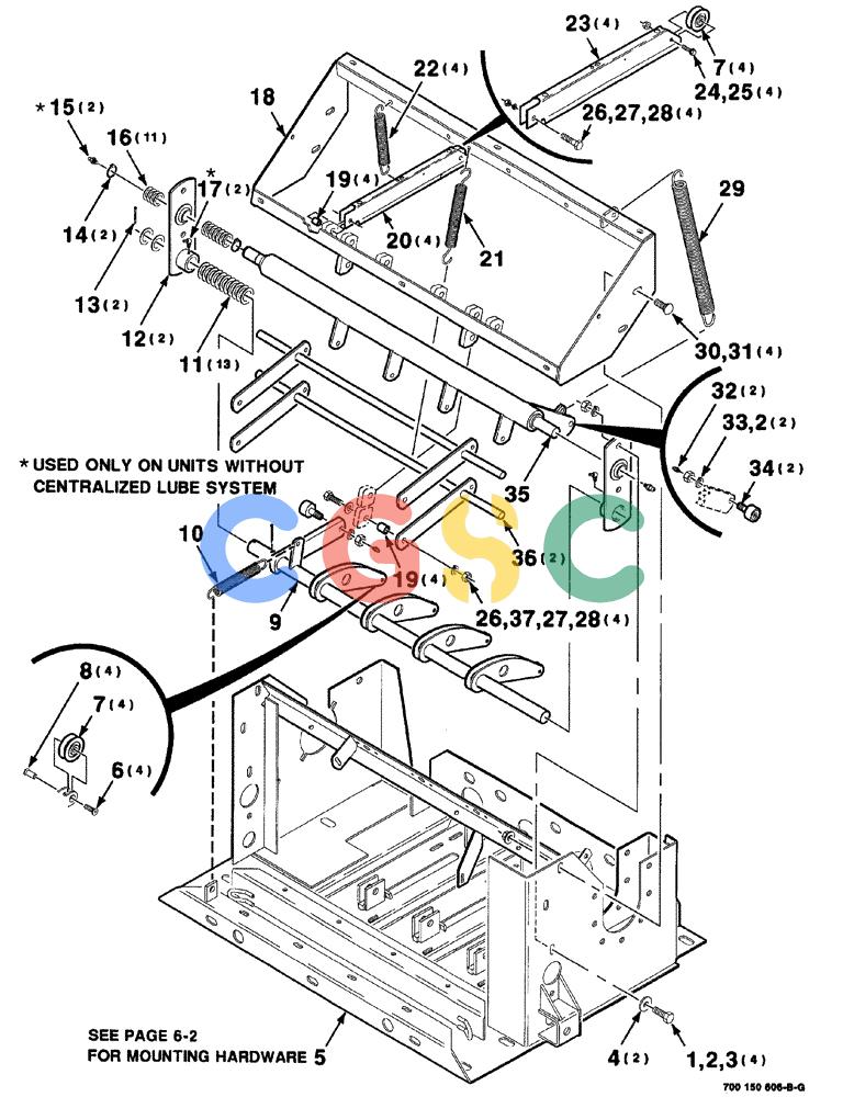 凯斯零件查询(8575) - CASE IH MID-SIZE RECTANGULAR BALER (NORTH AMERICA) (1/95-12/00) (06-006) - KNOTTER FRAME ASSEMBLY, S.N. CFH0163129 AND LATER Case Agriculture