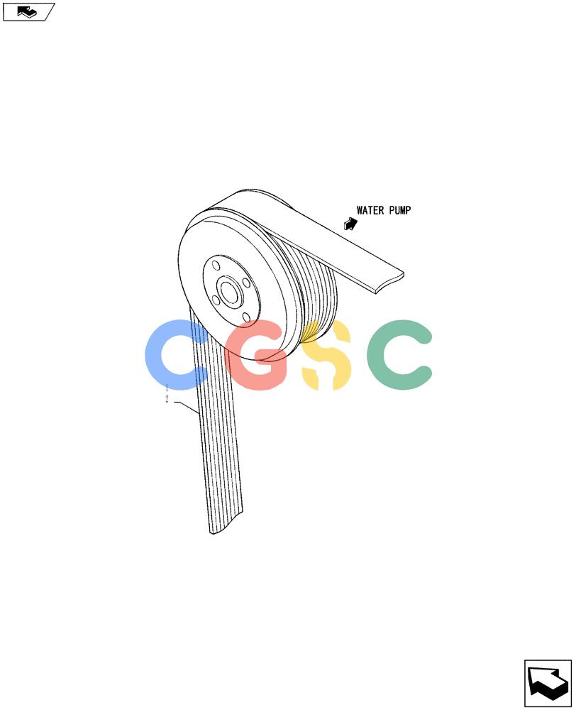 纽荷兰零件查询(E135BSRLC) - CRAWLER EXCAVATOR ASN YH06-08001 (08-028[00]) - V-BELT New Holland Constructuion
