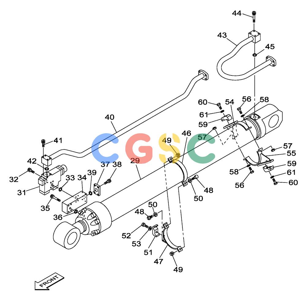 纽荷兰零件查询(E805) - CRAWLER EXCAVATOR TIER 3 (7/06-) (08-018-01[01]) - HYDRAULIC CIRCUIT - DIPPER CYLINDER - BOOM (7.25 M) - (WITH VALVE, PRESSURE RELIEF) New Holland Constructuion