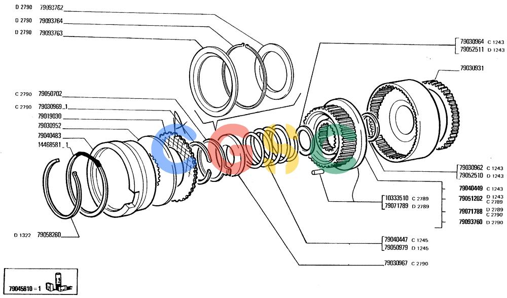 纽荷兰零件查询(FD20) - CRAWLER DOZER (B2.04/1A[002]) - TRANSMISSION CLUTCHES New Holland Constructuion
