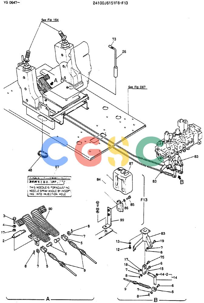 神钢零件查询(MD180LC) - EXCAVATOR ASN YG0647 (1/80-12/06) (03-001[01]) - CONTROL ASSY Kobelco