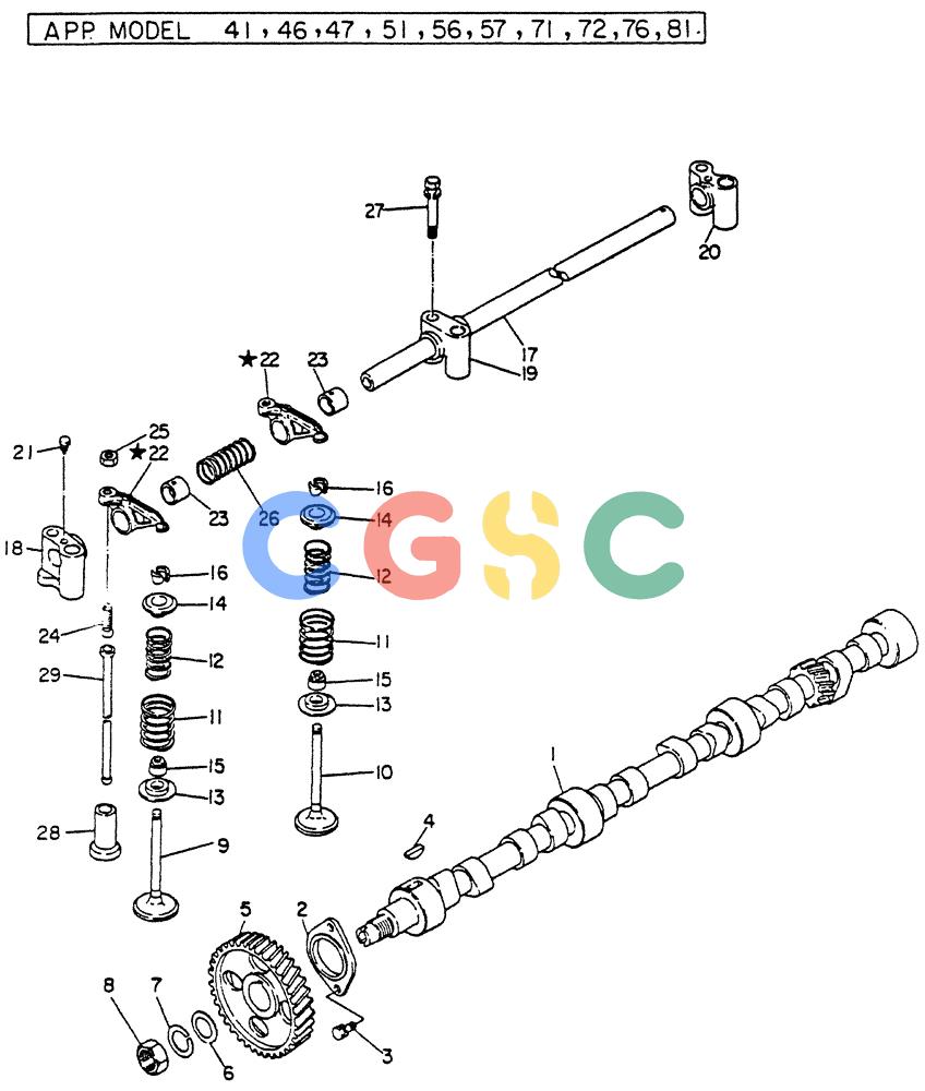 神钢零件查询(FD6T04) - NISSAN DIESEL ENGINE - LK500 (1/06-12/06) (02-005) - VALVE MECHANISM Kobelco