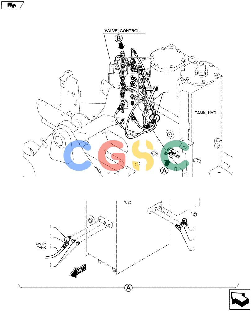 纽荷兰零件查询(E135BSRLC) - CRAWLER EXCAVATOR ASN YH06-08001 (01-026[01]) - CONTROL LINES, MAIN New Holland Constructuion