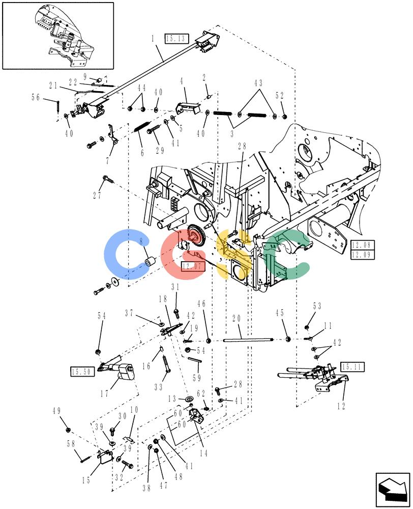 凯斯零件查询(RB564) - CASE IH ROUND BALER (7/07-1/14) (15.02) - ELECTRIC TWINE WRAP Case Agriculture