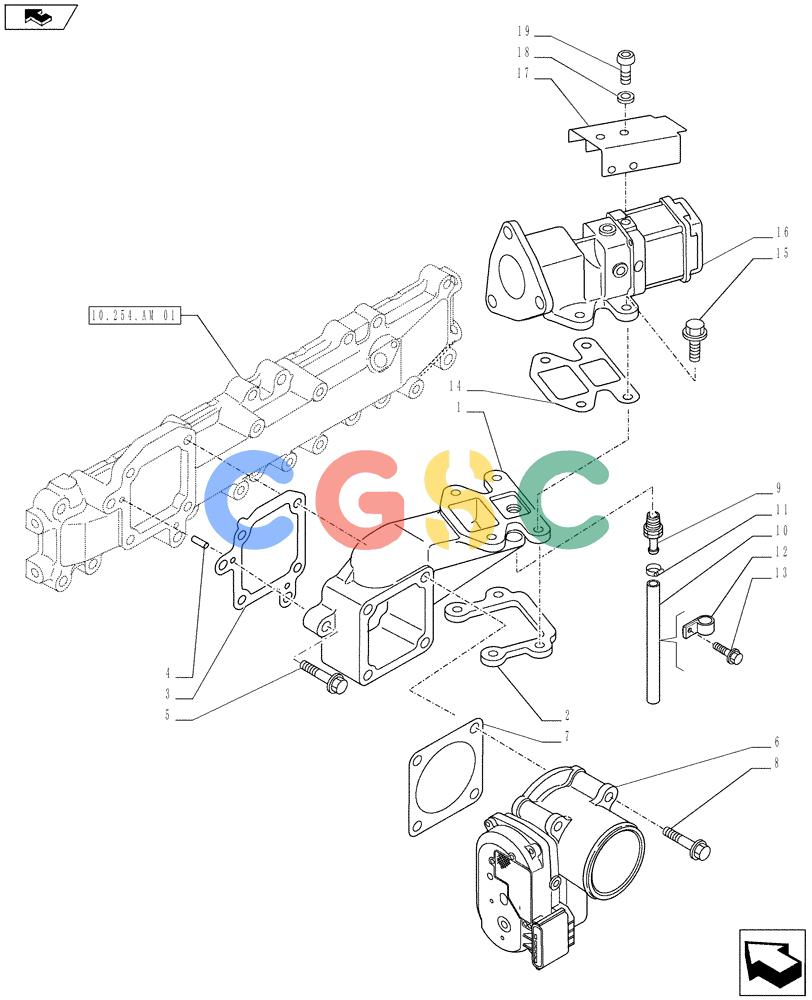 神钢零件查询(ED160 BLADE) - HYDRAULIC EXCAVATOR - ASN LH02-01501 (9/12-12/13) (10.501.AA[01]) - EGR VALVE Kobelco