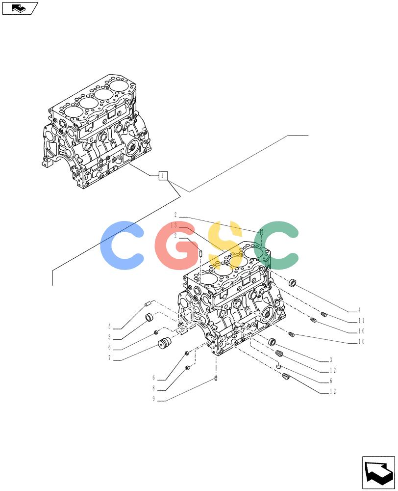神钢零件查询(ED160 BLADE) - HYDRAULIC EXCAVATOR - ASN LH02-01501 (9/12-12/13) (10.001.AB[01]) - CRANKCASE - BREAKDOWN Kobelco