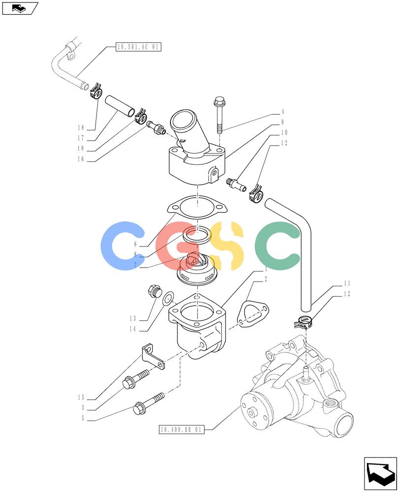 神钢零件查询(ED160 BLADE) - HYDRAULIC EXCAVATOR - ASN LH02-01501 (9/12-12/13) (10.400.BC[01]) - ENGINE COOLING SYSTEM Kobelco