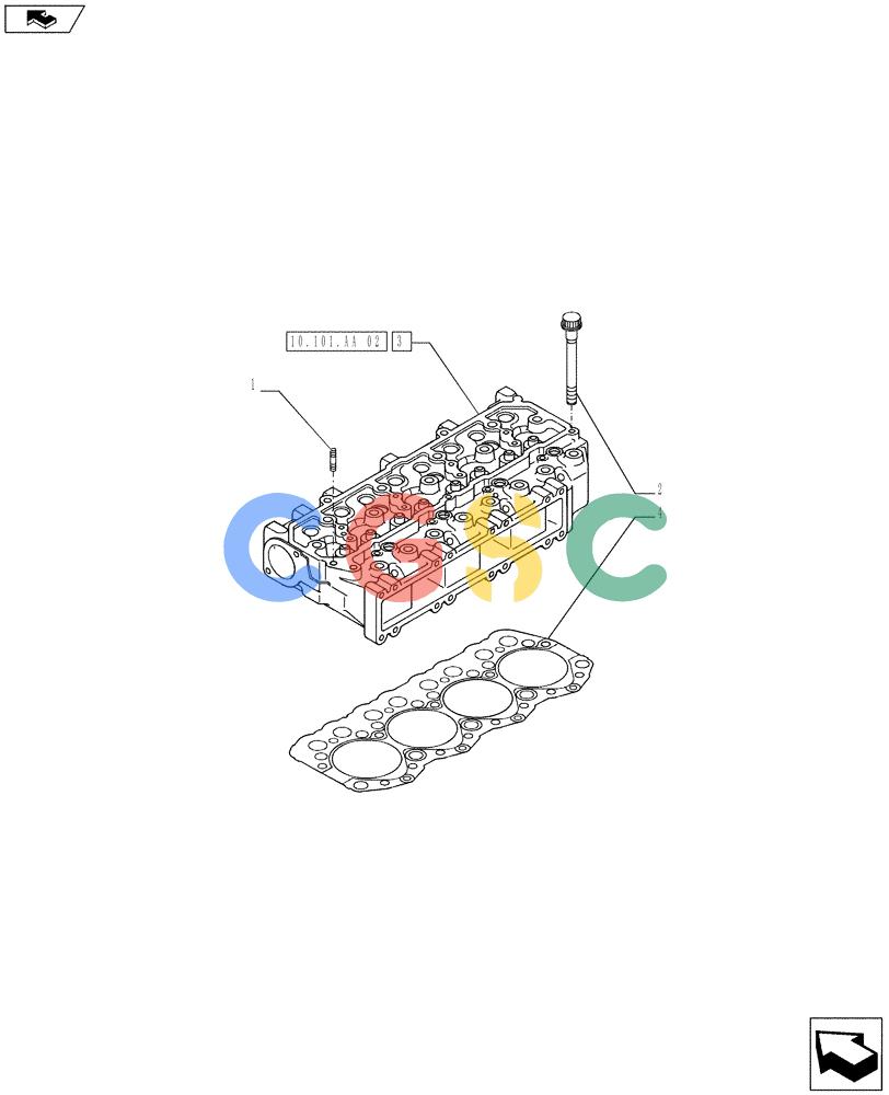 神钢零件查询(ED160 BLADE) - HYDRAULIC EXCAVATOR - ASN LH02-01501 (9/12-12/13) (10.101.AA[01]) - CYLINDER HEAD Kobelco