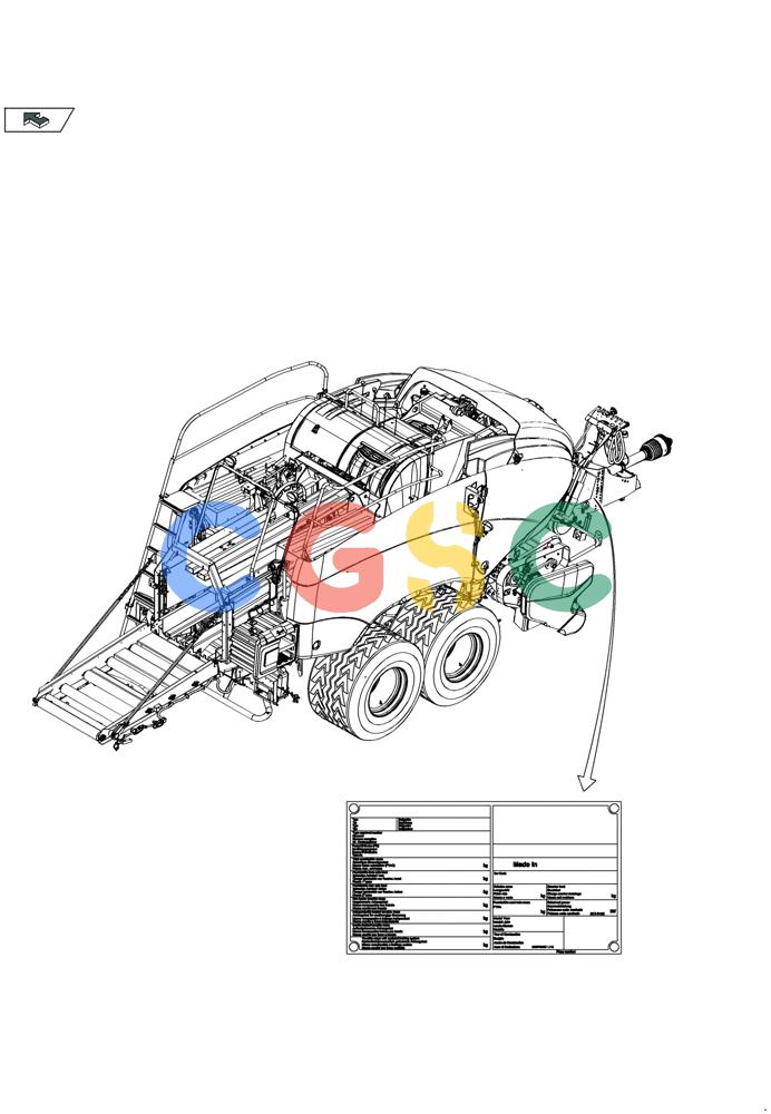 凯斯零件查询(LB434S XL) - BALER (11/16-) (00.100.02) - IDENTIFICATION PLATES Case Agriculture