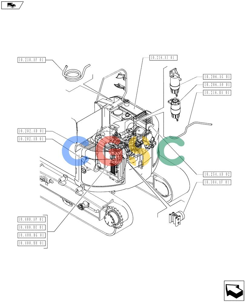 神钢零件查询(ED160 BLADE) - HYDRAULIC EXCAVATOR - ASN LH02-01501 (9/12-12/13) (10.000.00[03]) - SECTION INDEX - ENGINE Kobelco