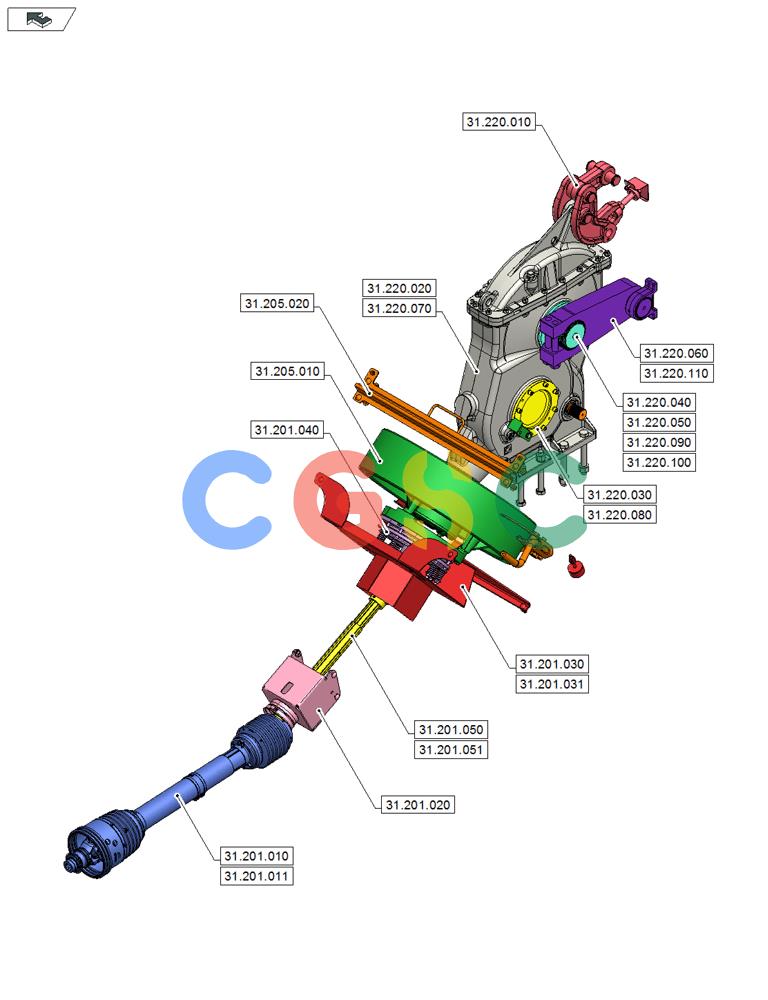 凯斯零件查询(LB434S XL) - BALER (11/16-) (31.000.00) - SECTION INDEX - POWER TAKE-OFF Case Agriculture