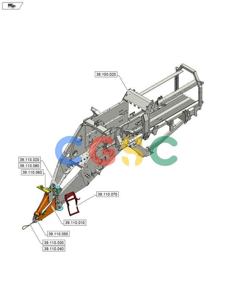 凯斯零件查询(LB434S XL) - BALER (11/16-) (39.000.00) - SECTION INDEX - FRAMES AND BALLASTING Case Agriculture