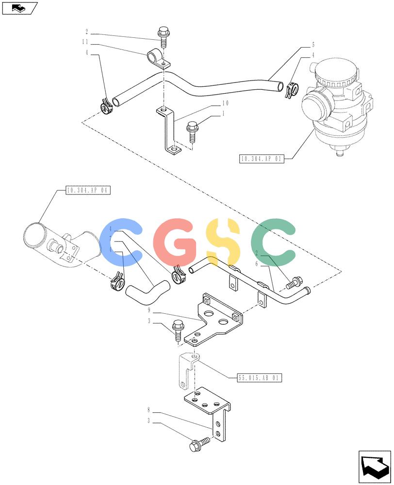 神钢零件查询(ED160 BLADE) - HYDRAULIC EXCAVATOR - ASN LH02-01501 (9/12-12/13) (10.304.AP[03]) - AIR DELIVERY PIPES Kobelco