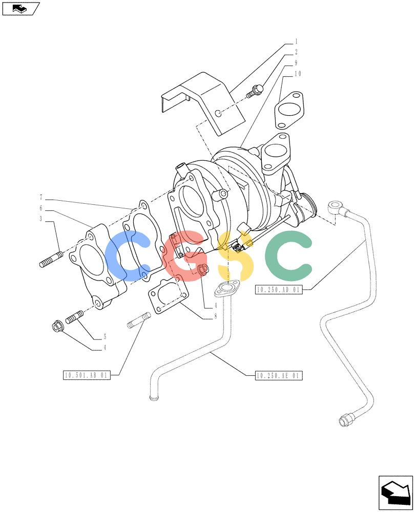 神钢零件查询(ED160 BLADE) - HYDRAULIC EXCAVATOR - ASN LH02-01501 (9/12-12/13) (10.250.AC[01]) - TURBOCHARGER Kobelco