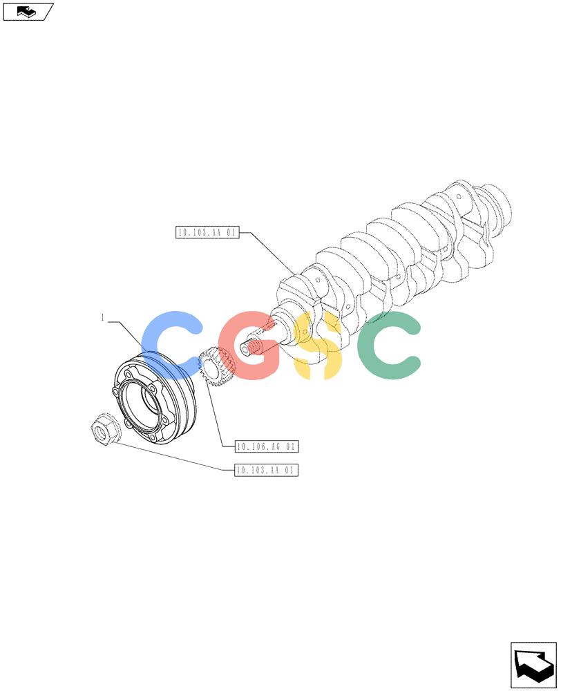 神钢零件查询(ED160 BLADE) - HYDRAULIC EXCAVATOR - ASN LH02-01501 (9/12-12/13) (10.103.AG[01]) - CRANKSHAFT PULLEY Kobelco