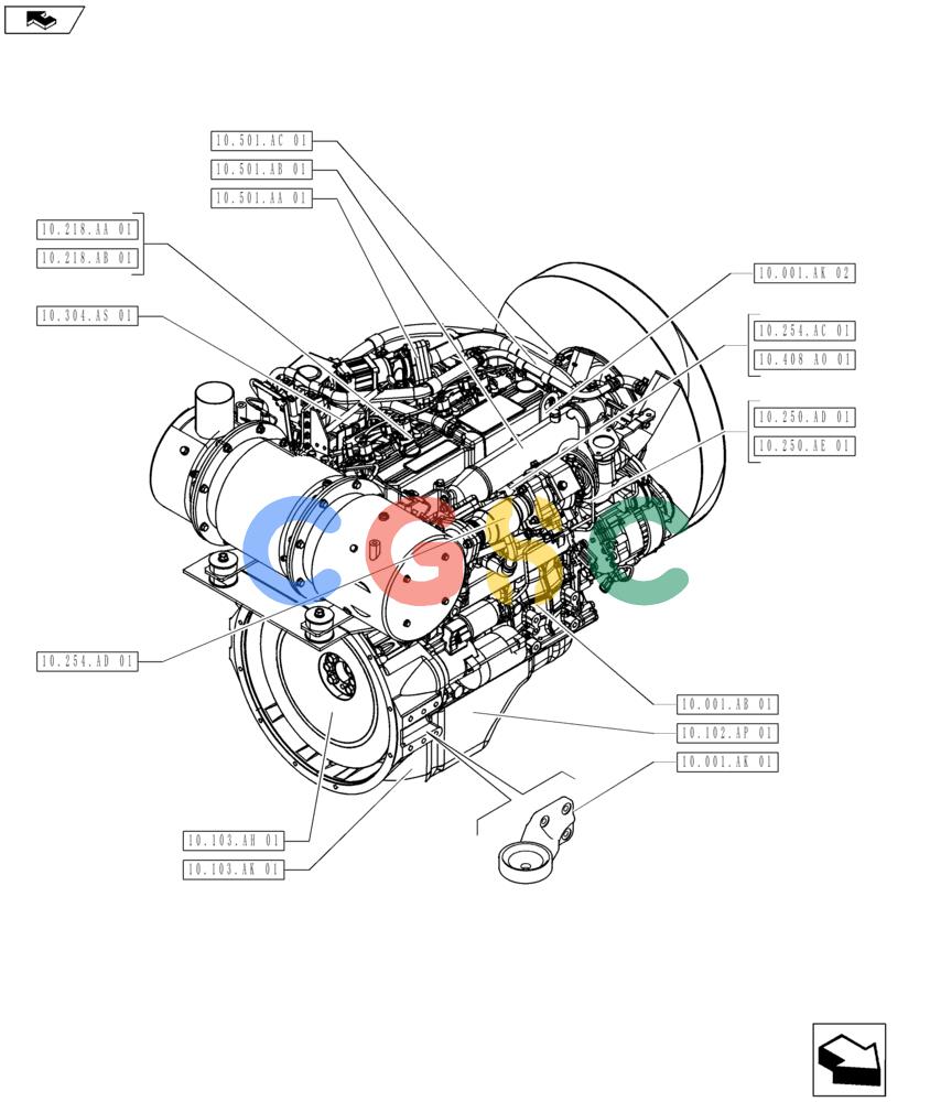 神钢零件查询(ED160 BLADE) - HYDRAULIC EXCAVATOR - ASN LH02-01501 (9/12-12/13) (10.000.00[02]) - SECTION INDEX - ENGINE Kobelco