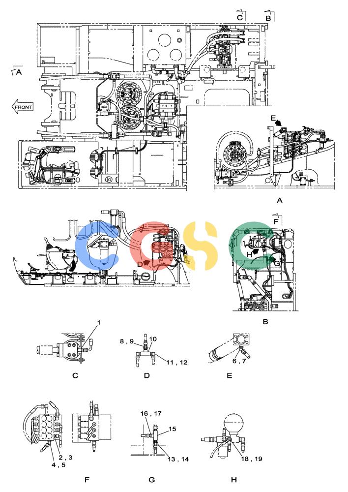 纽荷兰零件查询(E805) - CRAWLER EXCAVATOR TIER 3 (7/06-) (08-096-00[01]) - HYDRAULIC CIRCUIT - PLUG, BLANK-OFF (WITH SELF-DETACHING COUNTERWEIGHT SYSTEM) New Holland Constructuion