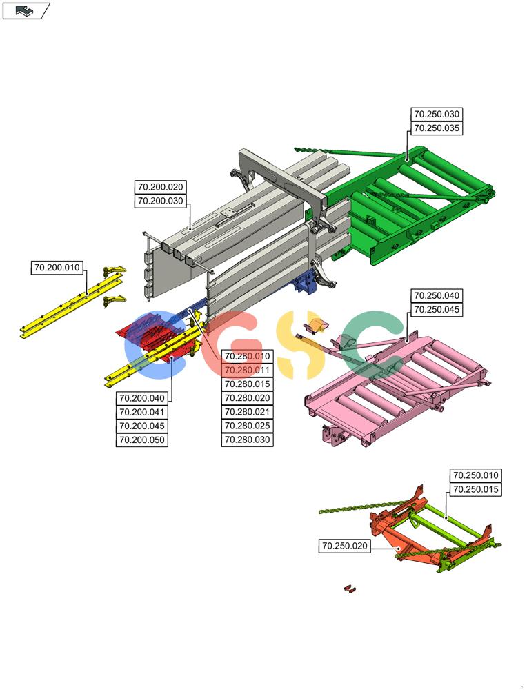 凯斯零件查询(LB324S) - BALER (9/12-) (70.000.00) - SECTION INDEX - EJECTION Case Agriculture