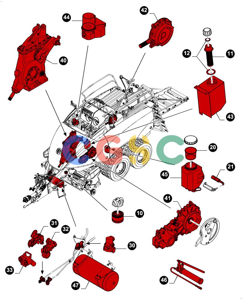 凯斯零件查询(LB434S XL) - BALER (11/16-) (05.100.03[01]) - MAINTENANCE PARTS, FILTERS & CAPACITIES Case Agriculture
