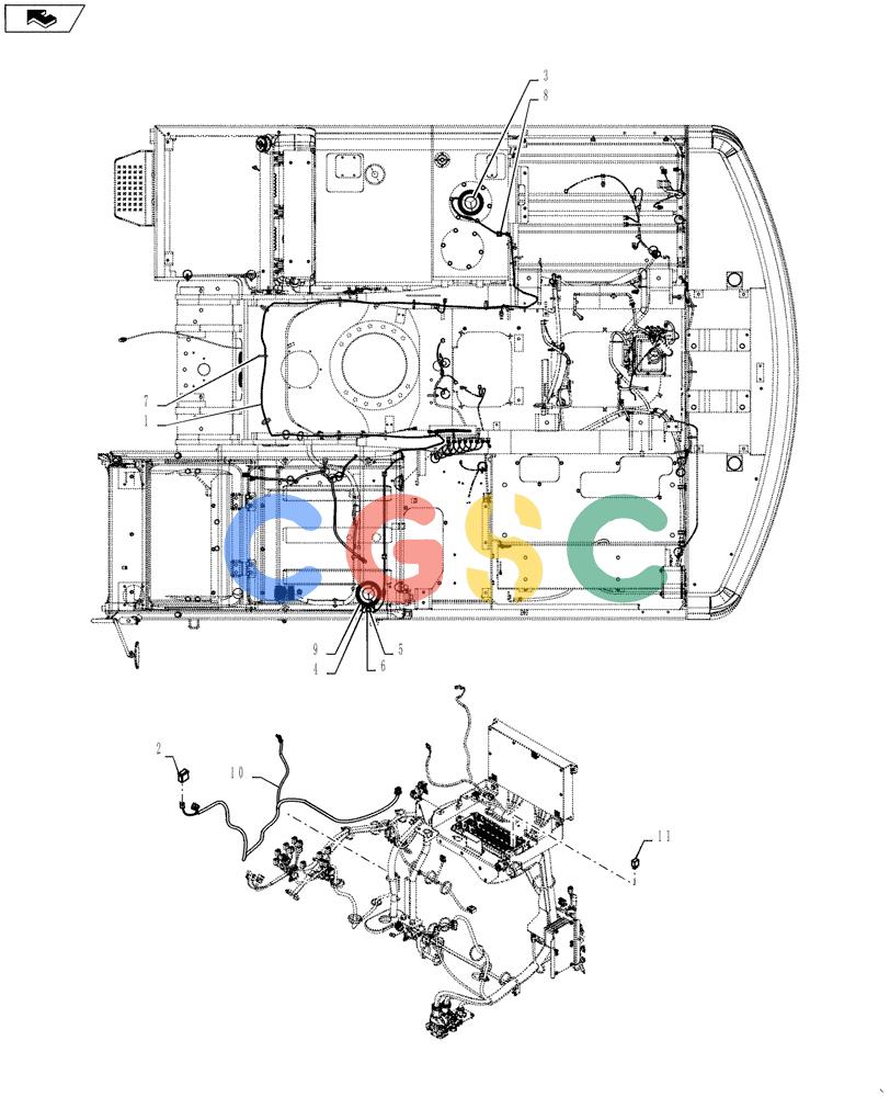 神钢零件查询(SK170 ACERA M-9) - CRAWLER EXCAVATOR - TIER 3 NON-REGULATED (1/12-12/13) (88.100.13) - BEACON INSTALL Kobelco