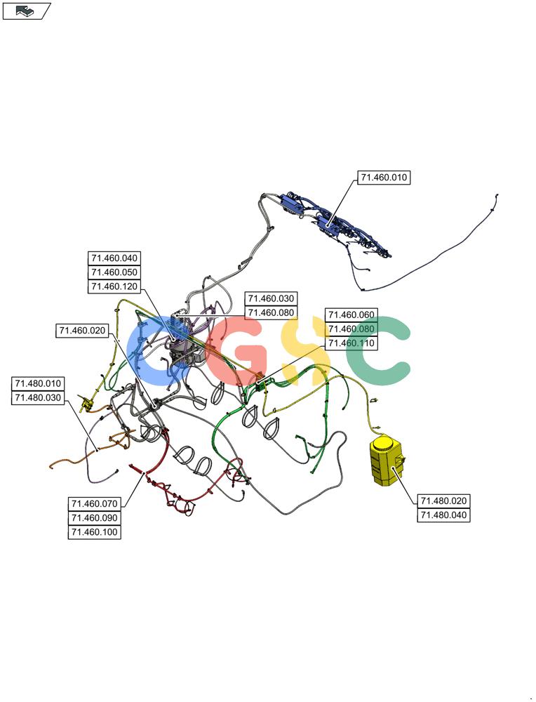 凯斯零件查询(LB324R) - BALER (9/12-) (71.000.00) - SECTION INDEX - LUBRICATION SYSTEM Case Agriculture