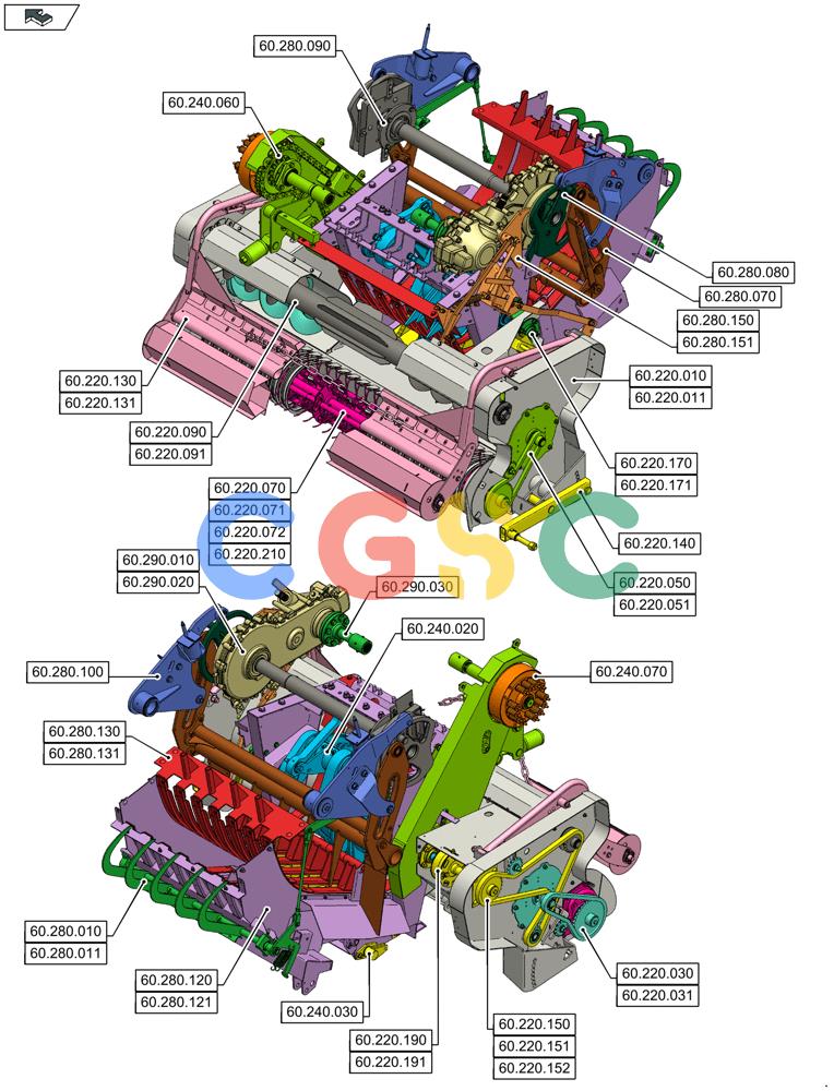 凯斯零件查询(LB334P) - BALER (9/12-) (60.000.00[02]) - SECTION INDEX - PRODUCT FEEDING Case Agriculture