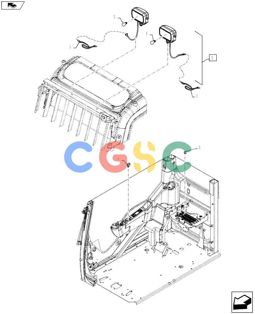 神钢零件查询(SK170 ACERA M-9) - CRAWLER EXCAVATOR - TIER 3 NON-REGULATED (1/12-12/13) (88.100.AE[02]) - SUN VISOR, LIGHT Kobelco