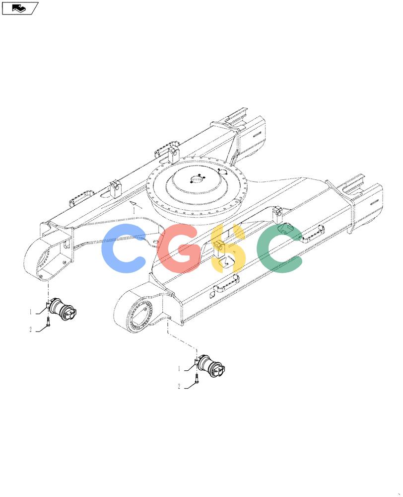 神钢零件查询(SK170 ACERA M-9) - CRAWLER EXCAVATOR - TIER 3 NON-REGULATED (1/12-12/13) (48.138.AB[01]) - TRACK ROLLER, LOWER Kobelco