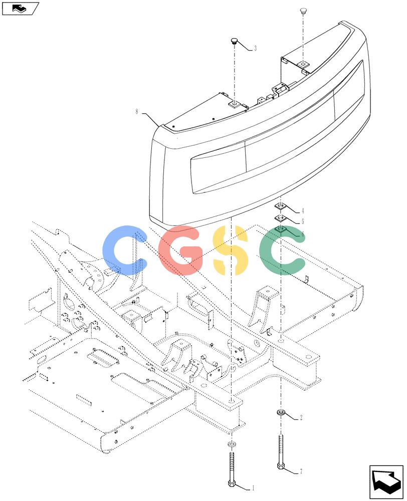 神钢零件查询(SK170 ACERA M-9) - CRAWLER EXCAVATOR - TIER 3 NON-REGULATED (1/12-12/13) (39.140.AM[01]) - COUNTERWEIGHT INSTALL Kobelco