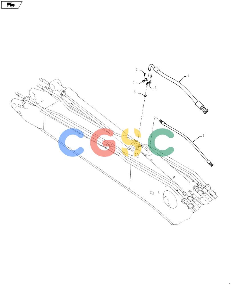 神钢零件查询(SK170 ACERA M-9) - CRAWLER EXCAVATOR - TIER 3 NON-REGULATED (1/12-12/13) (88.100.12[02]) - HYD. LINE, CYLINDER (LOAD HOLDING VALVE) Kobelco
