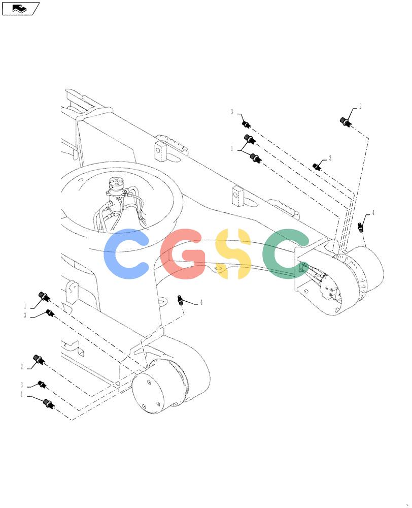 神钢零件查询(SK170 ACERA M-9) - CRAWLER EXCAVATOR - TIER 3 NON-REGULATED (1/12-12/13) (35.353.AE[03]) - HYD CONNECTOR, TRAVEL MOTOR & REDUCTION GEAR Kobelco