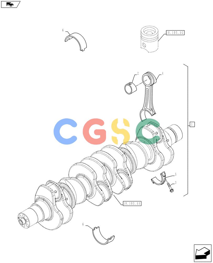 神钢零件查询(F4GE9684E J610) - ENGINE - 5801590403 - YN02P00117F1 (1/13-) (10.105.AB) - CONNECTING ROD Kobelco