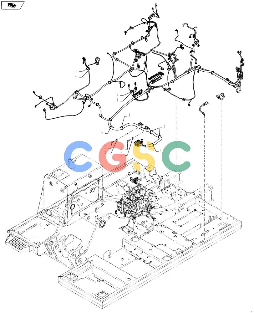 神钢零件查询(SK170 ACERA M-9) - CRAWLER EXCAVATOR - TIER 3 NON-REGULATED (1/12-12/13) (55.101.AC[02]) - HARNESS, ASSY, UPPER Kobelco